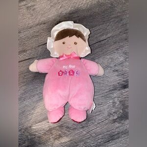 Prestige baby my first doll rattle stuffy toy